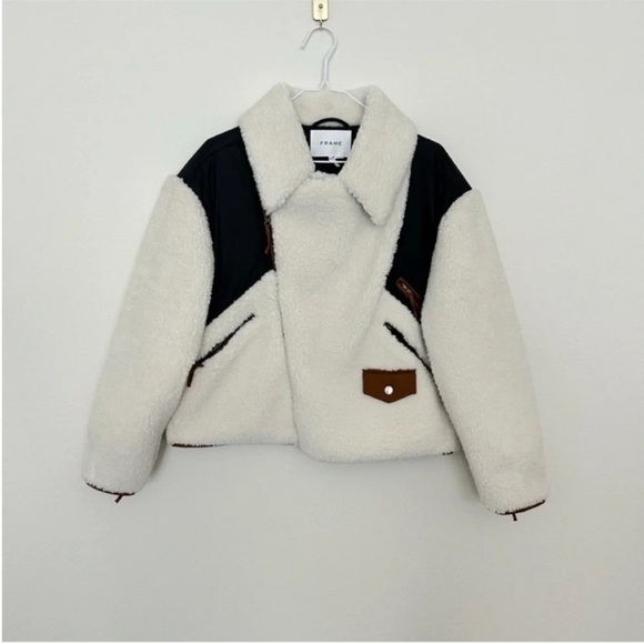 Frame Fleece Mix Moto Jacket - Picture 7 of 10